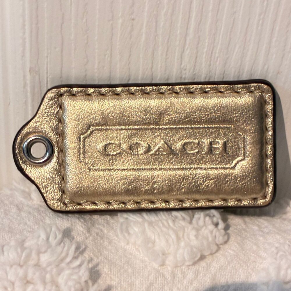 Coach Metallic Gold Bag Charm No Chain